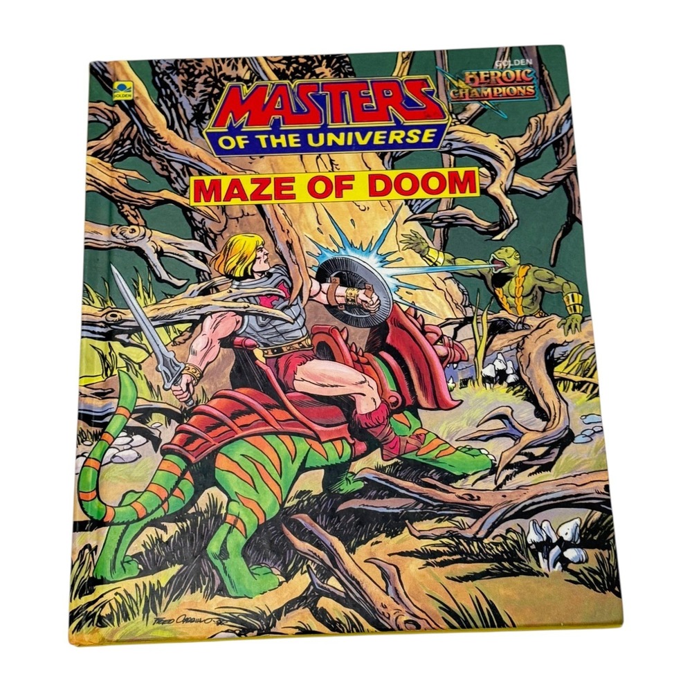 Golden Masters of the Universe Maze of Doom HC Book Vintage 1985 He-Man